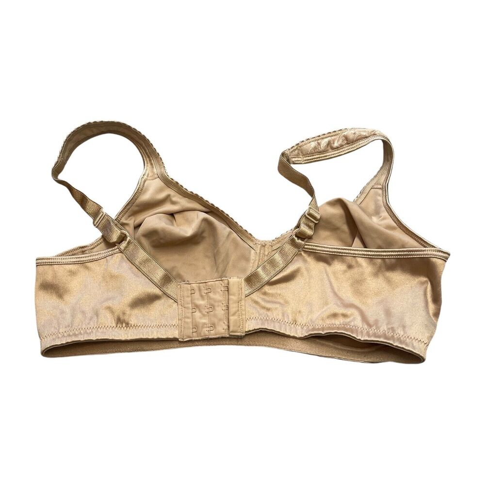 Playtex 18 Hour Wirefree Bra Women's 38C Nude Nylon Stretch Adjustable Strap - Picture 4 of 6
